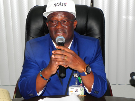 NOUN Vice Chancellor Professor Vicent A. Tenebe Making Remarks At The MOU signing ceremony